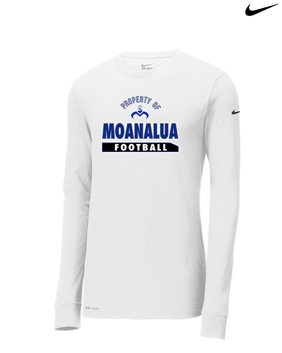 Moanalua HS Football Property - Mens Nike Longsleeve