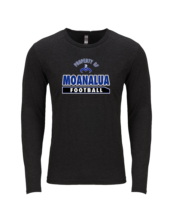 Moanalua HS Football Property - Tri-Blend Long Sleeve