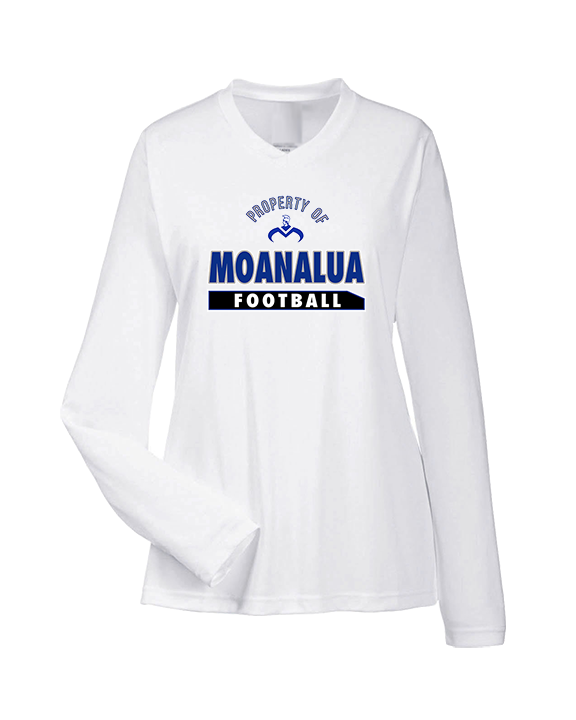 Moanalua HS Football Property - Womens Performance Longsleeve