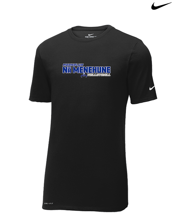 Moanalua HS Girls Volleyball Bold - Mens Nike Cotton Poly Tee