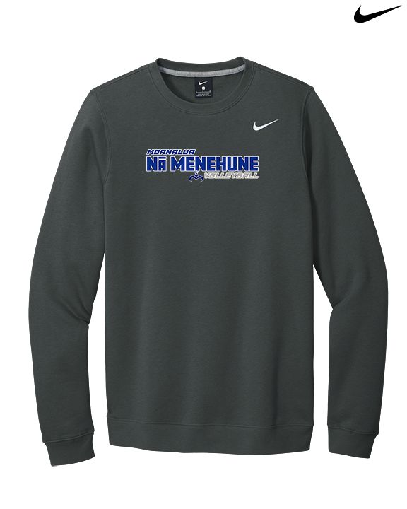 Moanalua HS Girls Volleyball Bold - Mens Nike Crewneck