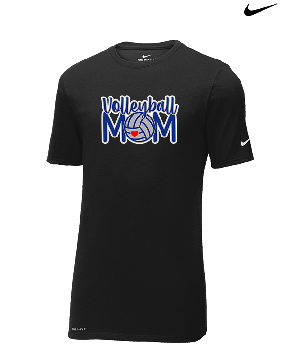 Moanalua HS Girls Volleyball Logo MOM - Mens Nike Cotton Poly Tee
