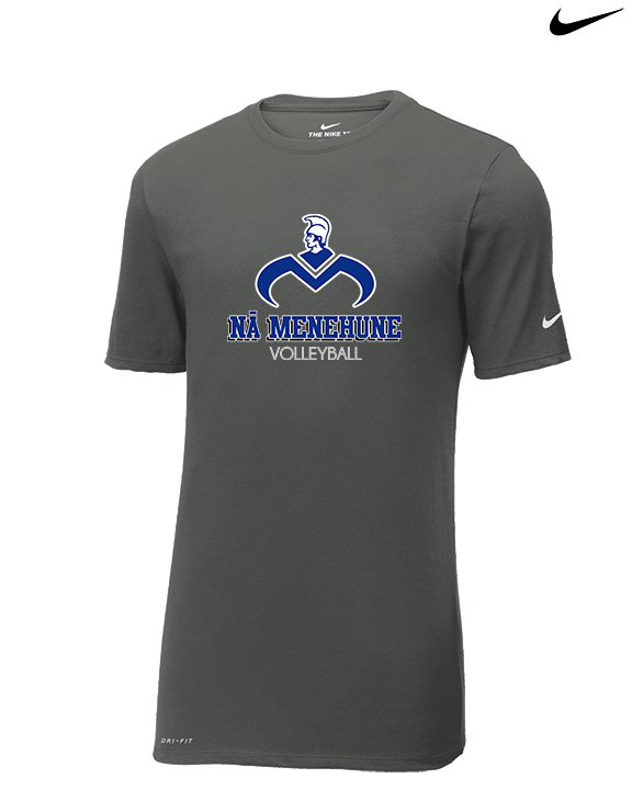 Moanalua HS Girls Volleyball Shadow - Mens Nike Cotton Poly Tee