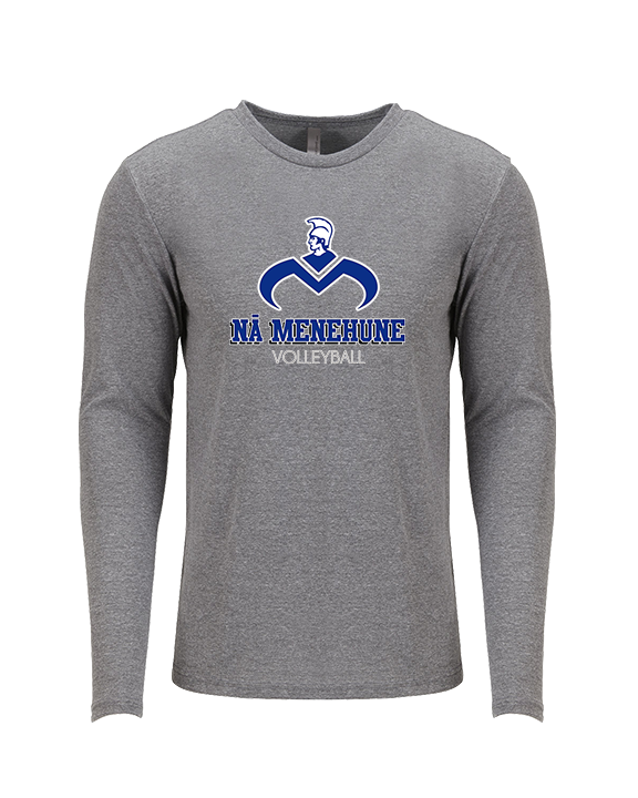 Moanalua HS Girls Volleyball Shadow - Tri-Blend Long Sleeve