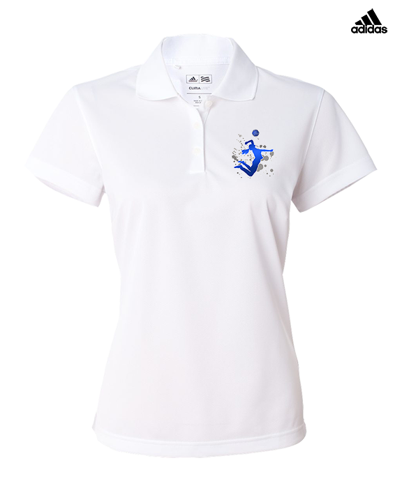 Moanalua HS Girls Volleyball Silhouette - Adidas Womens Polo