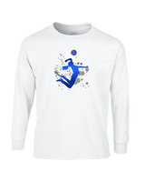 Moanalua HS Girls Volleyball Silhouette - Cotton Longsleeve