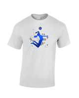 Moanalua HS Girls Volleyball Silhouette - Cotton T-Shirt