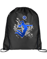 Moanalua HS Girls Volleyball Silhouette - Drawstring Bag