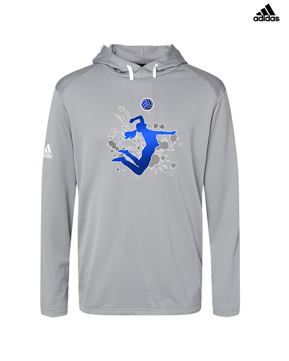 Moanalua HS Girls Volleyball Silhouette - Mens Adidas Hoodie