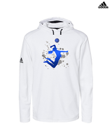 Moanalua HS Girls Volleyball Silhouette - Mens Adidas Hoodie