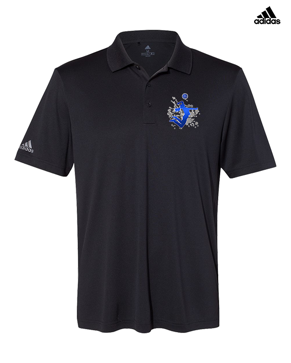 Moanalua HS Girls Volleyball Silhouette - Mens Adidas Polo