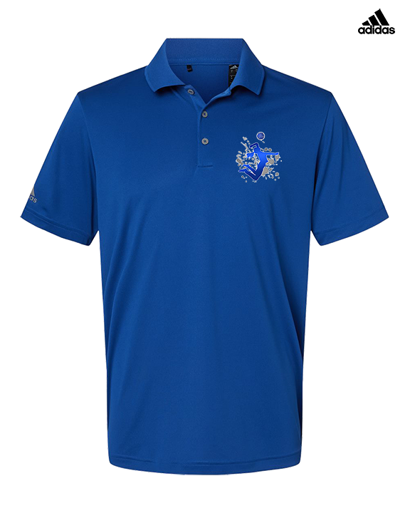 Moanalua HS Girls Volleyball Silhouette - Mens Adidas Polo