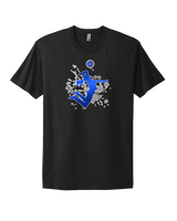 Moanalua HS Girls Volleyball Silhouette - Mens Select Cotton T-Shirt