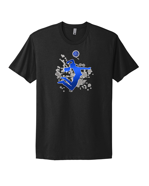 Moanalua HS Girls Volleyball Silhouette - Mens Select Cotton T-Shirt