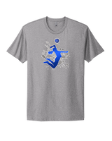Moanalua HS Girls Volleyball Silhouette - Mens Select Cotton T-Shirt