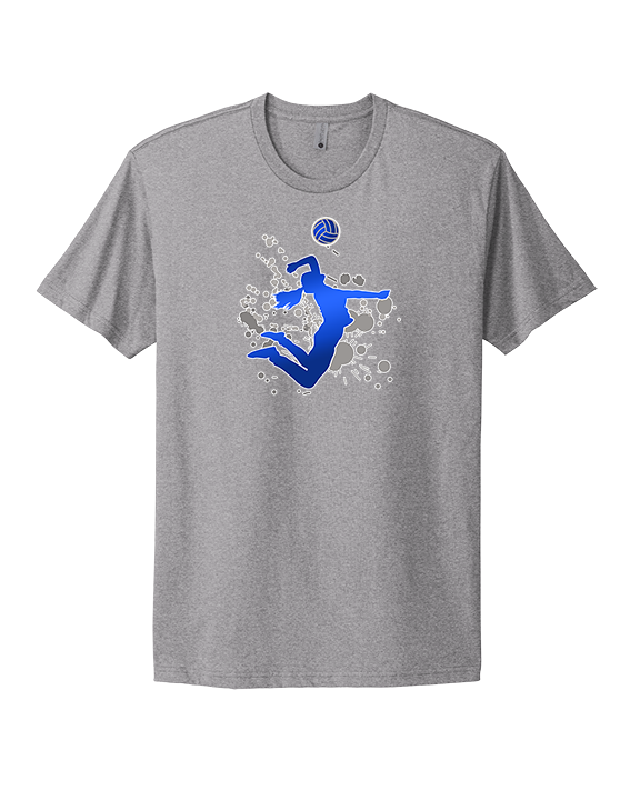Moanalua HS Girls Volleyball Silhouette - Mens Select Cotton T-Shirt