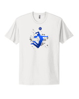 Moanalua HS Girls Volleyball Silhouette - Mens Select Cotton T-Shirt