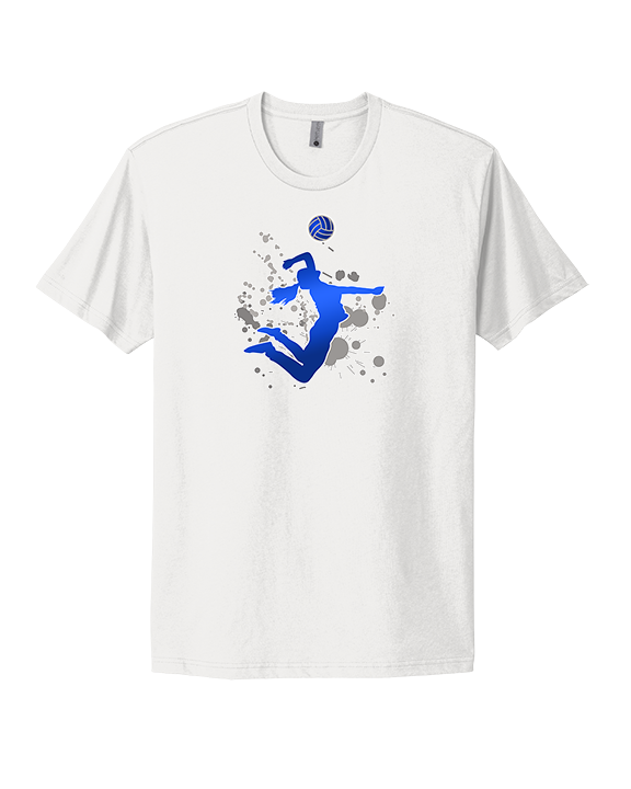 Moanalua HS Girls Volleyball Silhouette - Mens Select Cotton T-Shirt