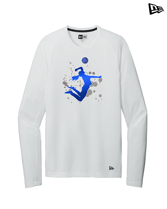 Moanalua HS Girls Volleyball Silhouette - New Era Performance Long Sleeve