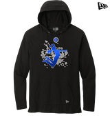 Moanalua HS Girls Volleyball Silhouette - New Era Tri-Blend Hoodie