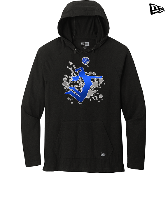 Moanalua HS Girls Volleyball Silhouette - New Era Tri-Blend Hoodie