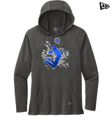 Moanalua HS Girls Volleyball Silhouette - New Era Tri-Blend Hoodie