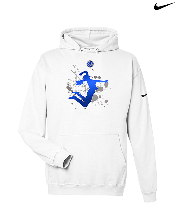 Moanalua HS Girls Volleyball Silhouette - Nike Club Fleece Hoodie