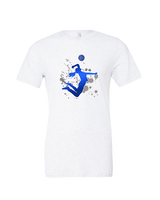 Moanalua HS Girls Volleyball Silhouette - Tri-Blend Shirt