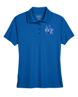 Moanalua HS Girls Volleyball Silhouette - Womens Polo