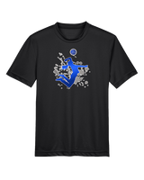 Moanalua HS Girls Volleyball Silhouette - Youth Performance Shirt