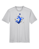 Moanalua HS Girls Volleyball Silhouette - Youth Performance Shirt