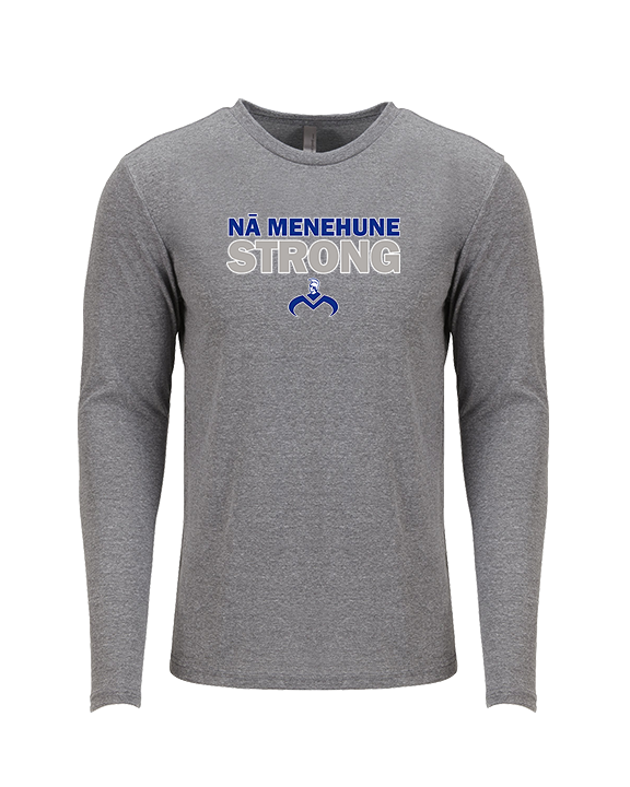 Moanalua HS Girls Volleyball Strong - Tri-Blend Long Sleeve