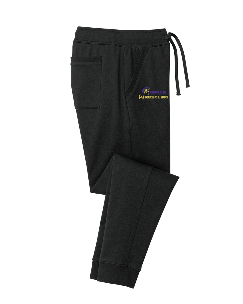 Monroe Township HS Wrestling Primary Logo - Cotton Joggers