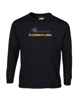 Monroe Township HS Wrestling Primary Logo - Mens Basic Cotton Long Sleeve
