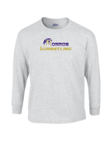 Monroe Township HS Wrestling Primary Logo - Mens Basic Cotton Long Sleeve