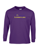 Monroe Township HS Wrestling Primary Logo - Mens Basic Cotton Long Sleeve
