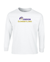 Monroe Township HS Wrestling Primary Logo - Mens Basic Cotton Long Sleeve