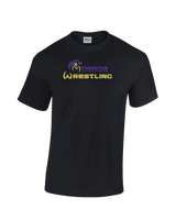 Monroe Township HS Wrestling Primary Logo - Cotton T-Shirt
