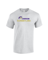 Monroe Township HS Wrestling Primary Logo - Cotton T-Shirt