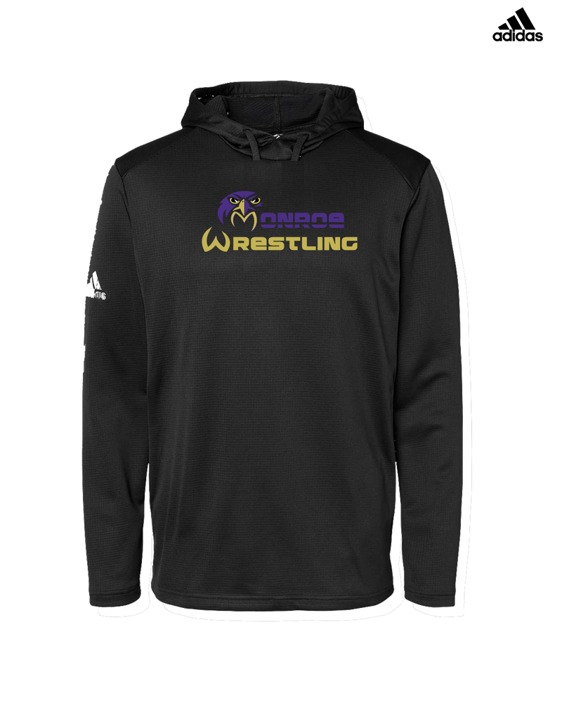 Monroe Township HS Wrestling Primary Logo - Adidas Men's Hooded Sweatshirt