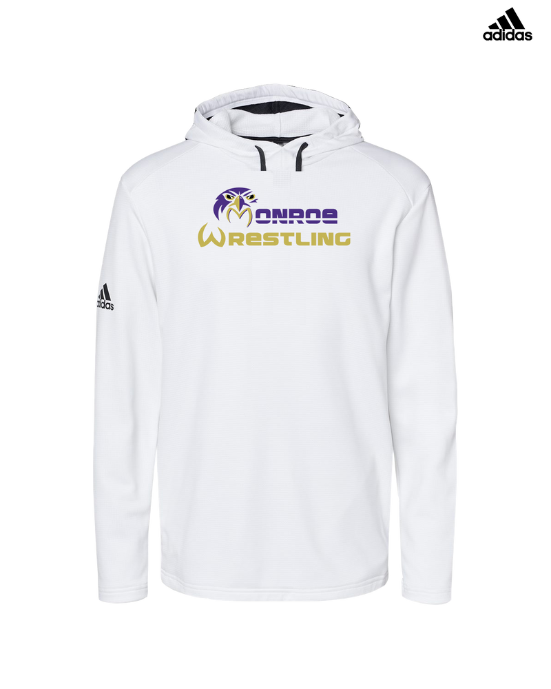 Monroe Township HS Wrestling Primary Logo - Adidas Men's Hooded Sweatshirt