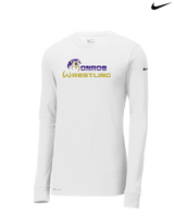 Monroe Township HS Wrestling Primary Logo - Nike Dri-Fit Poly Long Sleeve