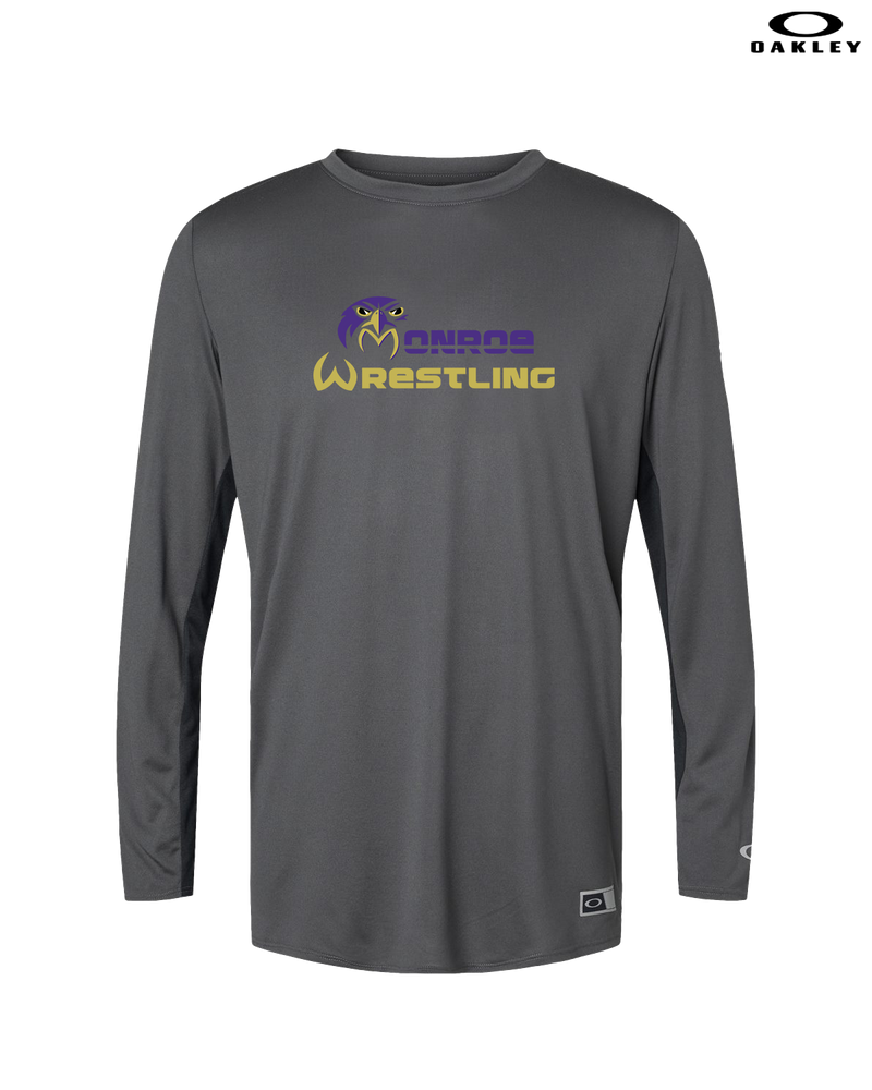 Monroe Township HS Wrestling Primary Logo - Oakley Hydrolix Long Sleeve