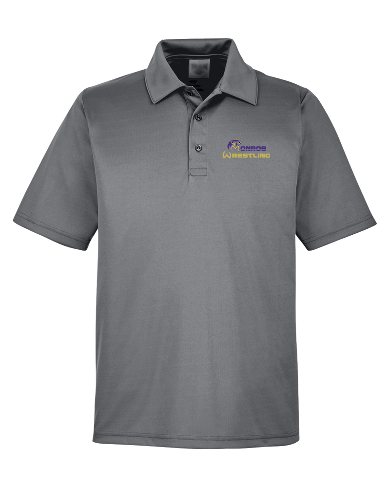 Monroe Township HS Wrestling Primary Logo - Men's Polo