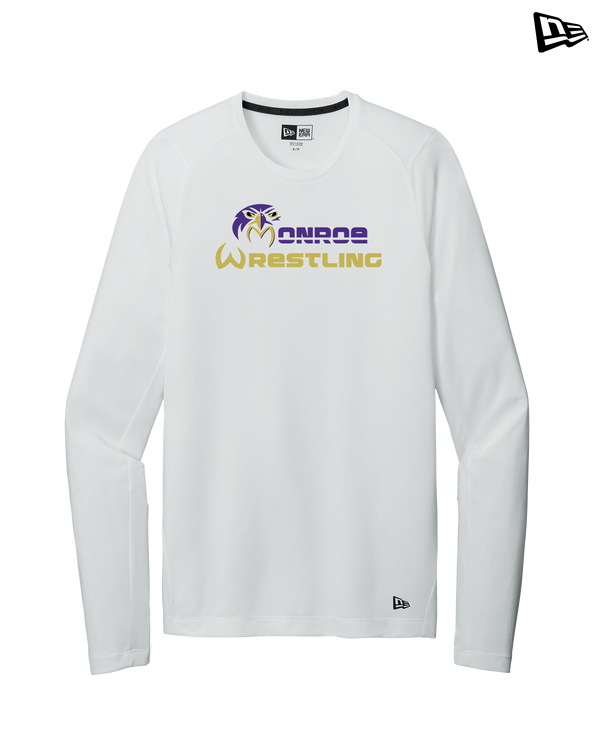 Monroe Township HS Wrestling Primary Logo - New Era Long Sleeve Crew
