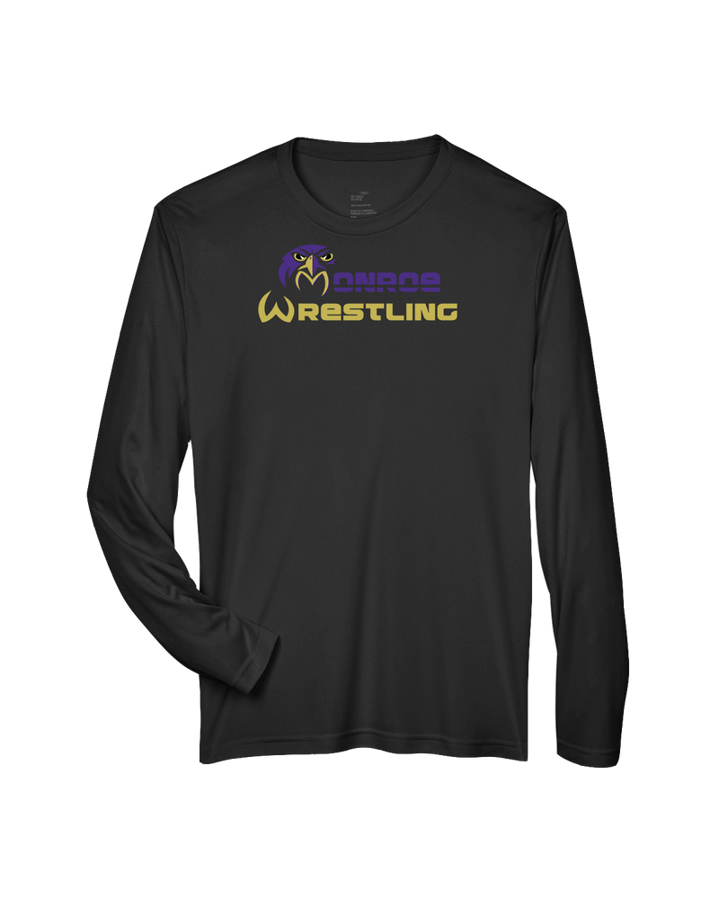 Monroe Township HS Wrestling Primary Logo - Performance Long Sleeve