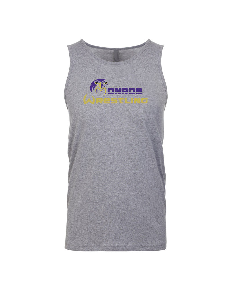 Monroe Township HS Wrestling Primary Logo - Mens Tank Top