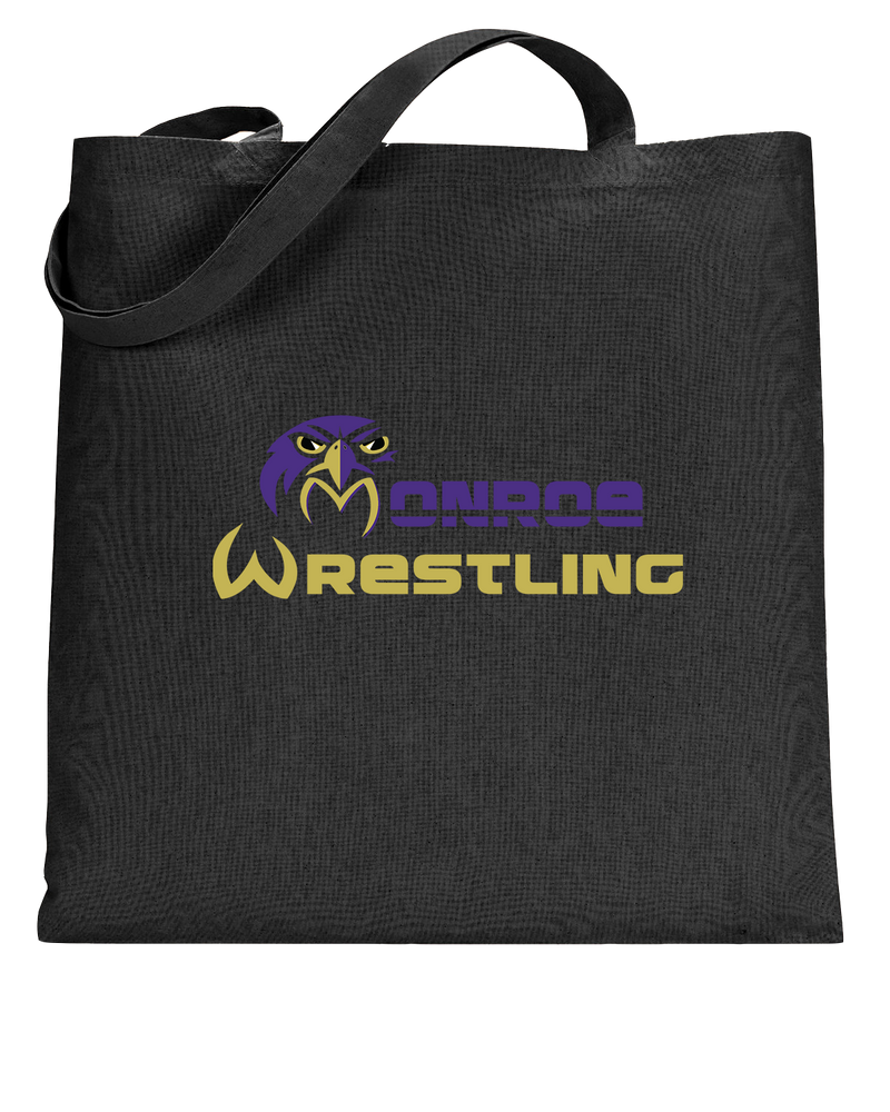 Monroe Township HS Wrestling Primary Logo - Tote Bag