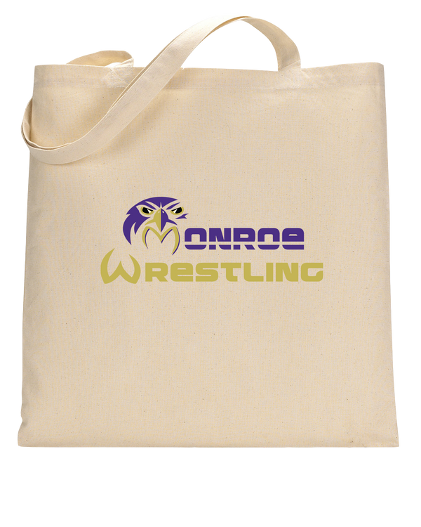 Monroe Township HS Wrestling Primary Logo - Tote Bag
