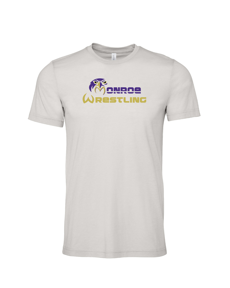 Monroe Township HS Wrestling Primary Logo - Mens Tri Blend Shirt